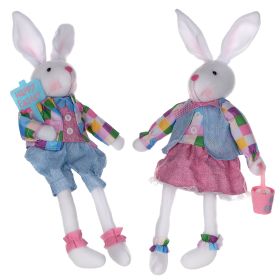 Rabbit (Set of 2) 18â€H Fabric