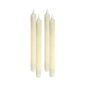 Taper Candle 10"H (Set of 4) Plastic/Wax