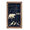 Ski Pass Plaque (Set of 3) 11.25"L x 20.75"H Wood