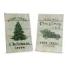 Tree and Truck Plaque (Set of 2) 7.75"L x 11.5"H MDF/Wood