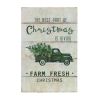 Tree and Truck Plaque (Set of 2) 7.75"L x 11.5"H MDF/Wood