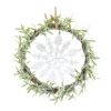 Mini Wreath w/Snowflake (Set of 6) 7.5"D Plastic