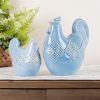 Chicken (Set of 2) 5.75"H, 8.25"H Ceramic