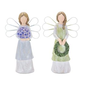 Angel (Set of 2) 7"H Resin