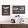 Wash and Dry Laundry Sign 18.25"L x 12"H MDF/Wood