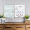 Lake Sign (Set of 2) 15.75"L x 20"H MDF/Wood