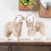 Sheep (Set of 2) 9.5"L x 10.5"H, 9"L x 10.75"H Foam/Fabric
