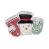 Joy/Snow/Noel Sign (Set of 3) 7"L x 4.25"H Resin