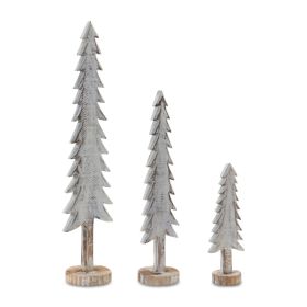Tree (Set of 6) 10"H, 16"H, 21.5"H Wood