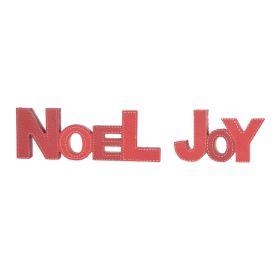 Noel and Joy (Set of 2) 11"L x 4"H, 7"L x 4"H MDF