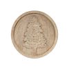 Tree and Snowflake Trivet (Set of 2) 8"D, 10"D Wood