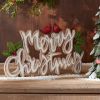 Merry Christmas w/Cardinals Sign (Set of 2) 12"L x 7.25"H Resin