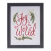 Joy and Tidings Frame (Set of 2) 14.25"L x 17.75"H MDF