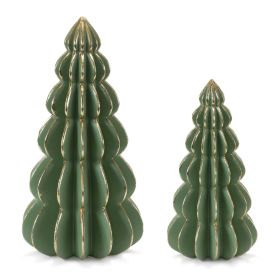 Tree (Set of 2) 8.25"H, 11"H Resin