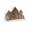 Ski Lodge (Set of 2) 14.75"L x 8.25"H, 14.75"L x 9.75"H Paper/Plastic