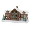 Ski Lodge (Set of 2) 14.75"L x 8.25"H, 14.75"L x 9.75"H Paper/Plastic