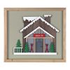 Ski Lodge Frame (Set of 4) 12"L x 10.75"H Wood/MDF