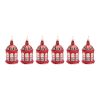 Lantern Ornament (Set of 6) 5.5"H Glass