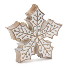 Snowflake (Set of 2) 7.25"H Resin