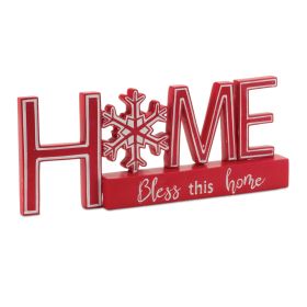 Bless This Home Sign 12.5"L x 5"H Resin