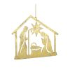 Holy Family Ornament (Set of 12) 4.25"H Metal