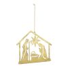 Holy Family Ornament (Set of 12) 4.25"H Metal