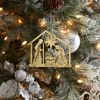 Holy Family Ornament (Set of 12) 4.25"H Metal