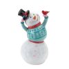 Snowman (Set of 2) 12.75"H, 14"H Resin