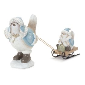Bird w/Sled (Set of 2) 11"L x 6"H Resin