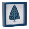 Noel, Jolly and Joy Tree Sign (Set of 6) 6"SQ MDF