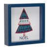 Noel, Jolly and Joy Tree Sign (Set of 6) 6"SQ MDF