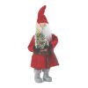 Santa w/Tree 15"H Plastic/Fabric