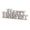 Happy Harvest and Give Thanks Sign (Set of 2) 7.75"L x 3.75"H, 9.75"L x 3.5"H Resin