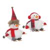 Snowman on Skis (Set of 2) 6"H, 11"H Polyester