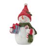 Santa and Snowman (Set of 2) 6"H, 6.5"H Resin