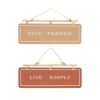 Live Simply and Give Thanks Sign (Set of 2) 15.75"L x 9"H Iron