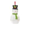 Santa and Snowman Ornament (Set of 6) 4.75"H, 6"H Dolomite