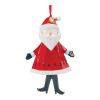 Santa and Snowman Ornament (Set of 6) 4.75"H, 6"H Dolomite
