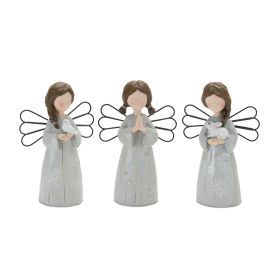 Angel (Set of 3) 6"H Resin