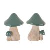 Mushroom (Set of 2) 4.25"L x 6.25"H Resin