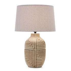 Table Lamp 24"H Ceramic/Linen Max 60W