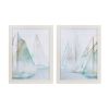 Sail Boat Print (Set of 2) 11.75"L x 15.75"H Plastic/Paper