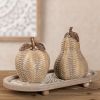 Apple and Pear (Set of 2) 5.75"H, 7"H Resin