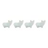 Pig Planter (Set of 4) 6"L x 4.5"H Resin