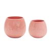 Pot (Set of 2) 5.25"D x 4.75"H, 6.25"D x 5.5"H Ceramic