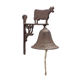 Cow w/Bell 6"L x 8"H Cast Iron