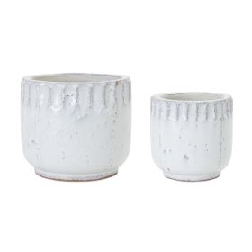 Pot (Set of 2) 4"D x 4"H, 5.5"D x 5"H Terra Cotta
