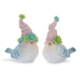 Succulent Bird (Set of 2) 6.75"H Resin