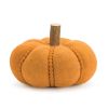 Pumpkin (Set of 2) 8.5"D x 6.5"H, 10"D x 7"H Polyester/Wool/Wood