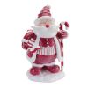 Santa w/Candy Cane (Set of 2) 9"H Resin